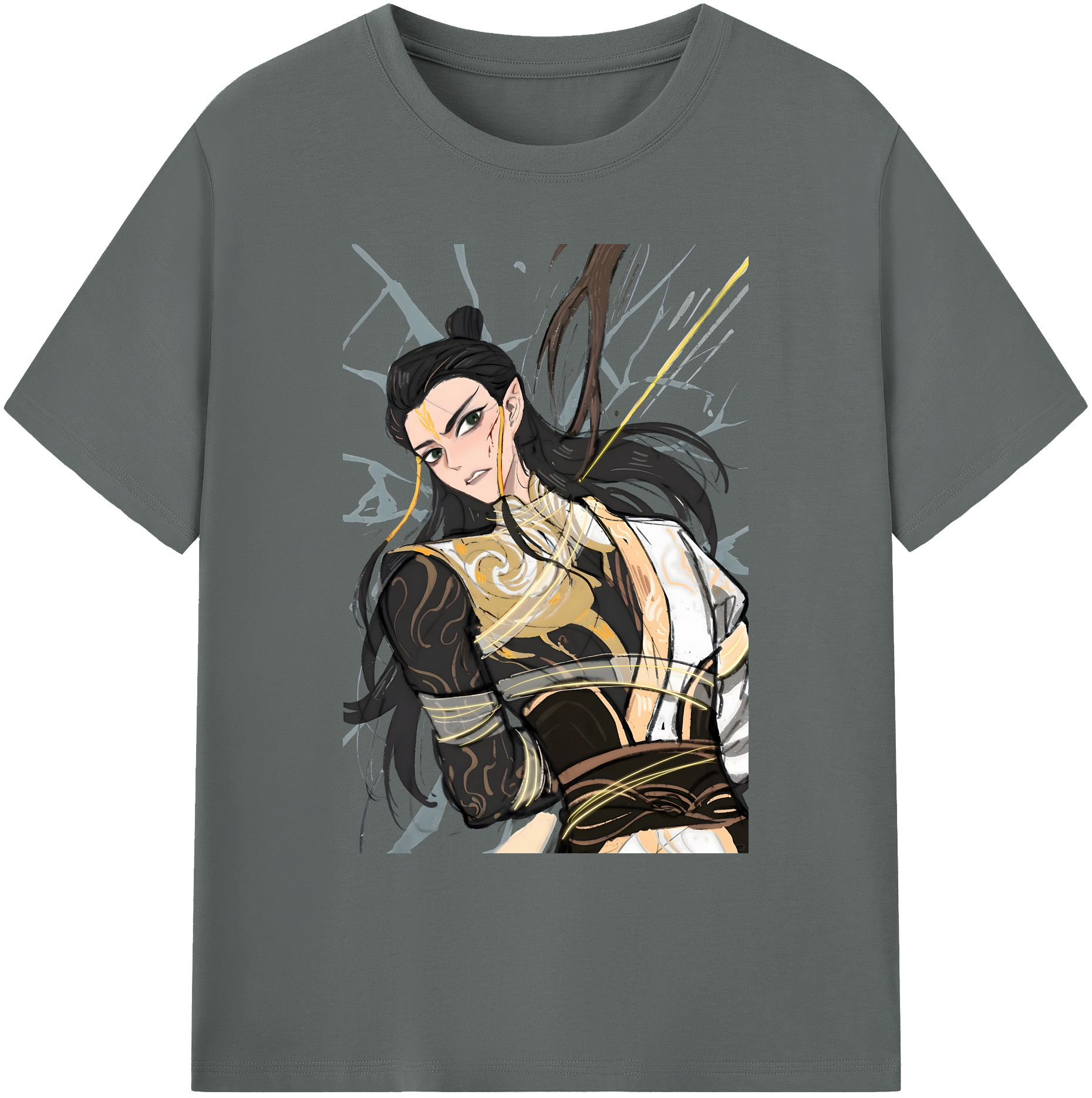 （画像用） Ne Zha 2 ナタ 魔童の大暴れ 綿100％ メンズ半袖Tシャツ｜肌触りやわらか＆通気性